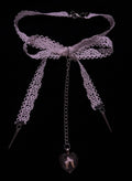 Coyote tooth lace choker