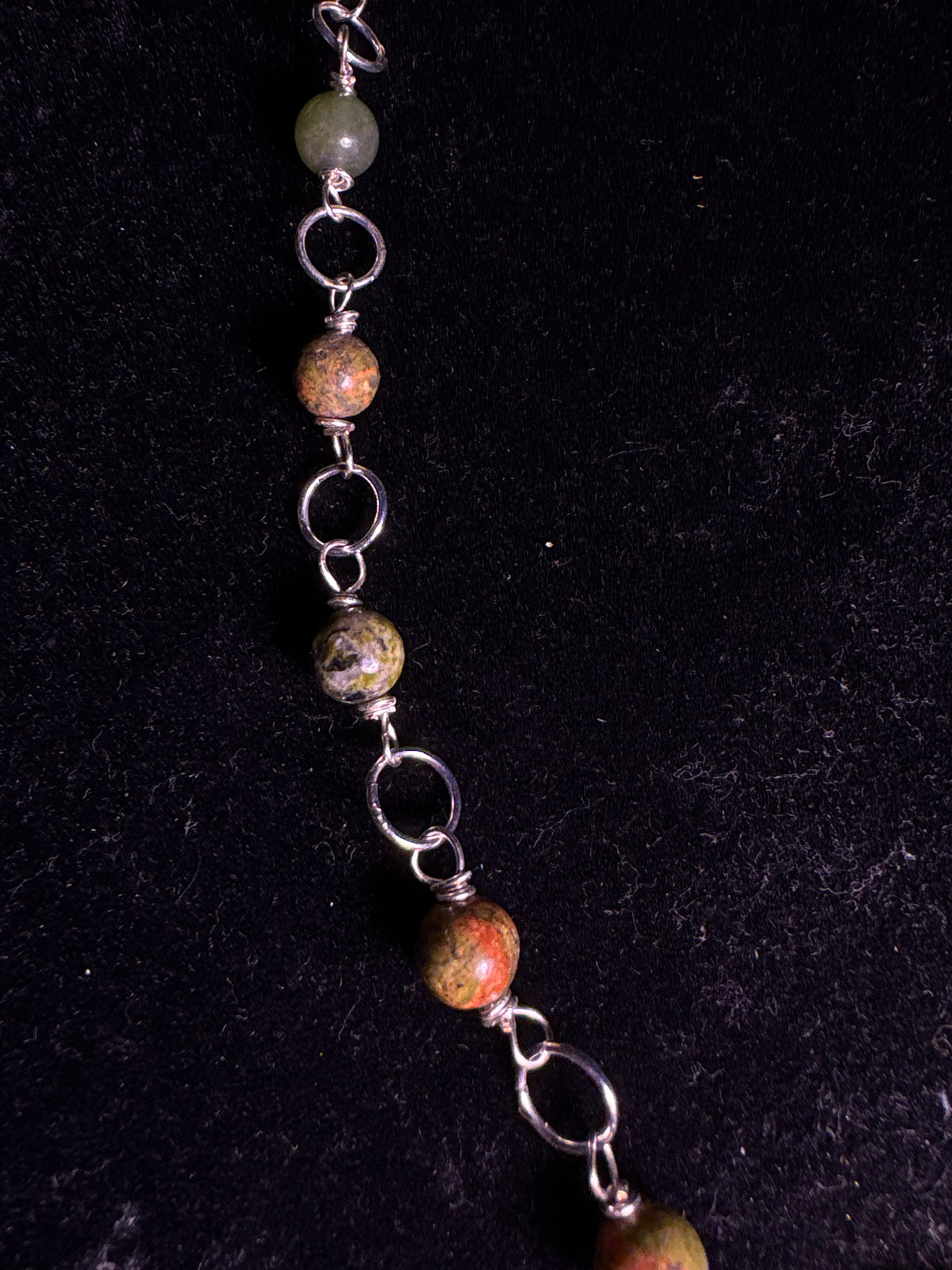 Raccoon vertebrae rosary