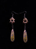 Wild flower vertebrae earrings